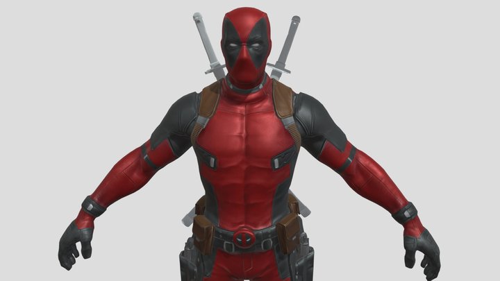 Deadpool 3d Marvel 3D Model