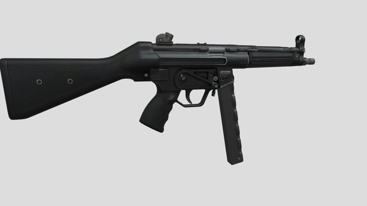 MP5A2. Free Highpolly game asset 3D Model