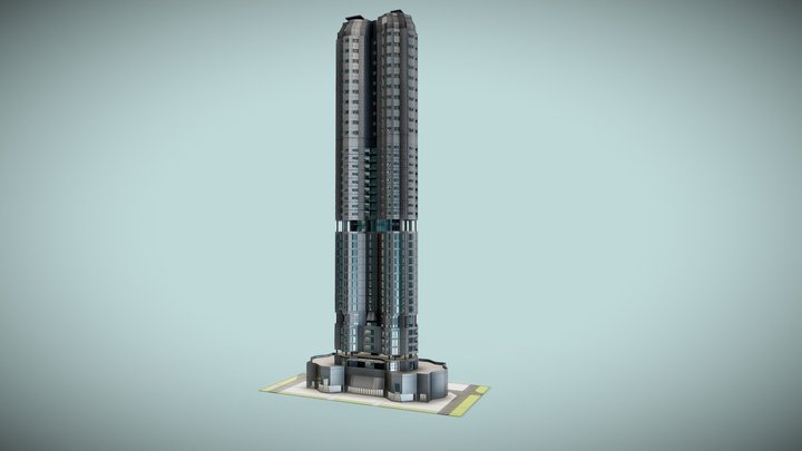 Skyscraper Tower 3D Model