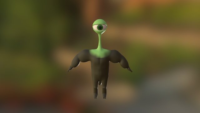 Hayden the Alien 3D Model