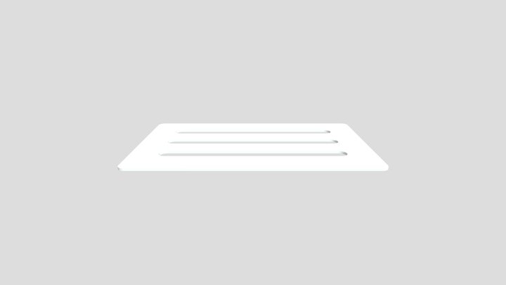 Card With Slots 3D Model
