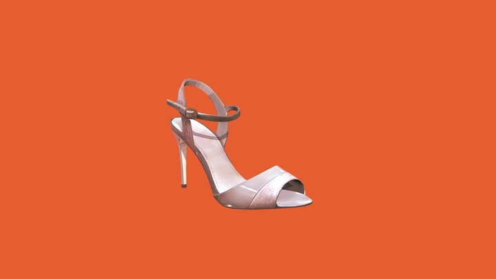 Scanned Biege Shoe 3D Model