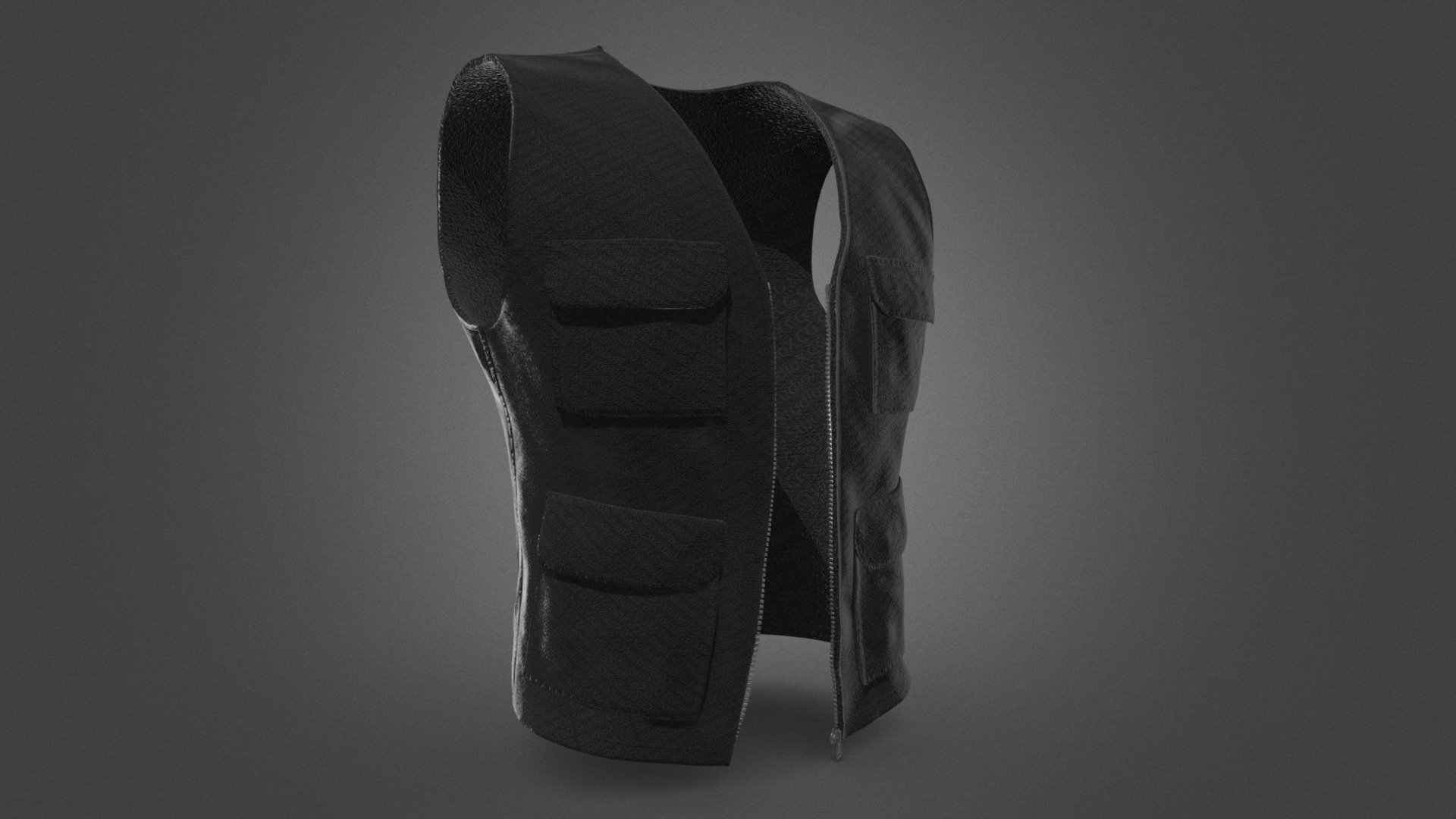Black Vest - Buy Royalty Free 3D model by CG StudioX (@CG_StudioX ...