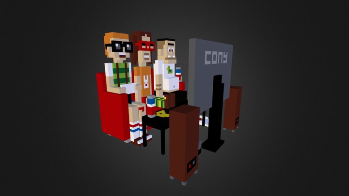 Nerds 3D Model