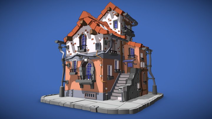 House_09_Cell_Shading 3D Model
