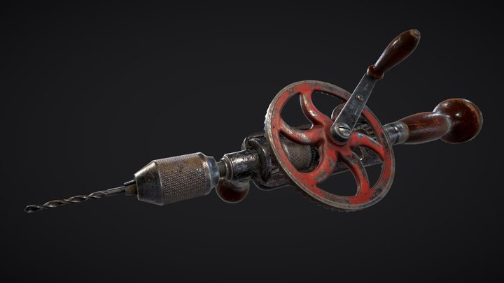 Millers Falls No980 Hand Drill 3D Model