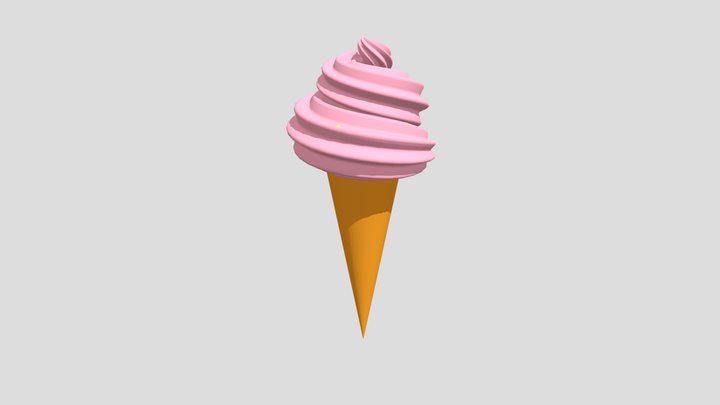 Strawberry Ice Cream – Modello 3D gratuito STL
