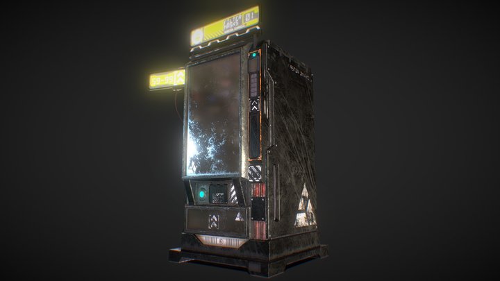 Sci-Fi Vending Machine 3D Model