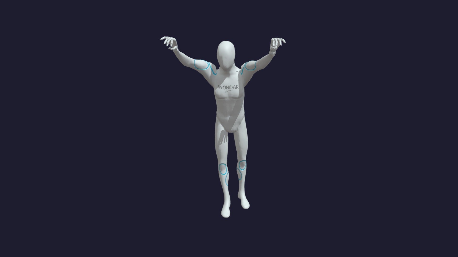 Waiter puts the tablecloth — Sketchfab embed 3D viewer