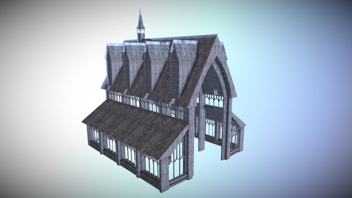 Hogwarts Boathouse WIP 3D Model