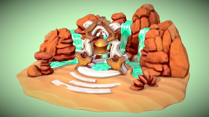 Desert Bell Shrine 3D Model