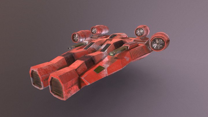 GART340 The "NX-020" Starship 3D Model
