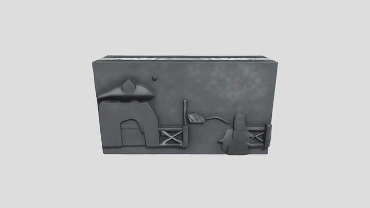 Personaje y escena de álbum ilustrado – Gratis 3D-model STL