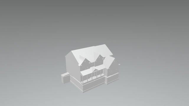 House Expand Animation 3D Model