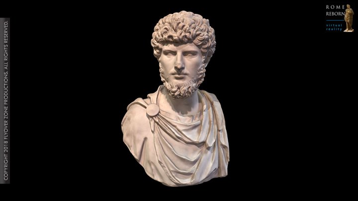 3D rendering of Lucius Verus