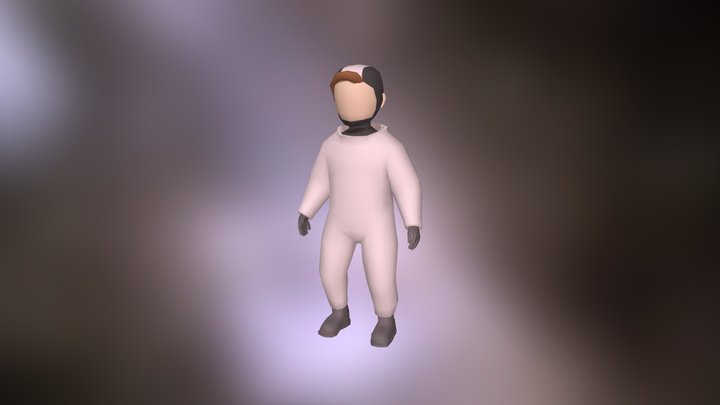 Astronaut Boy 3D Model