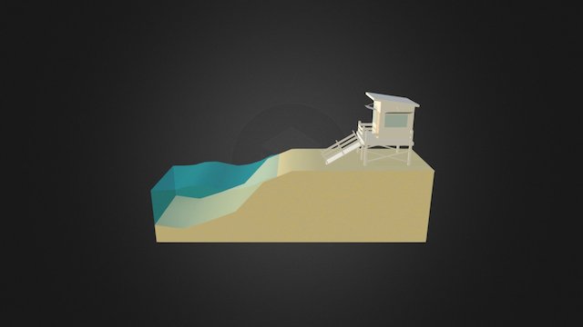 Beach House/Hut 3D Model