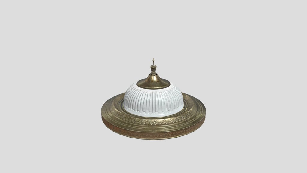 Antique Affluent Flush Ceiling Light