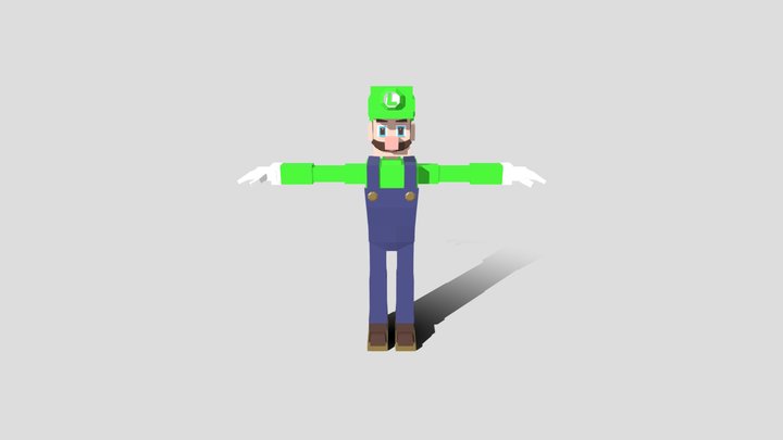 Box_charactor-Luigi 3D Model