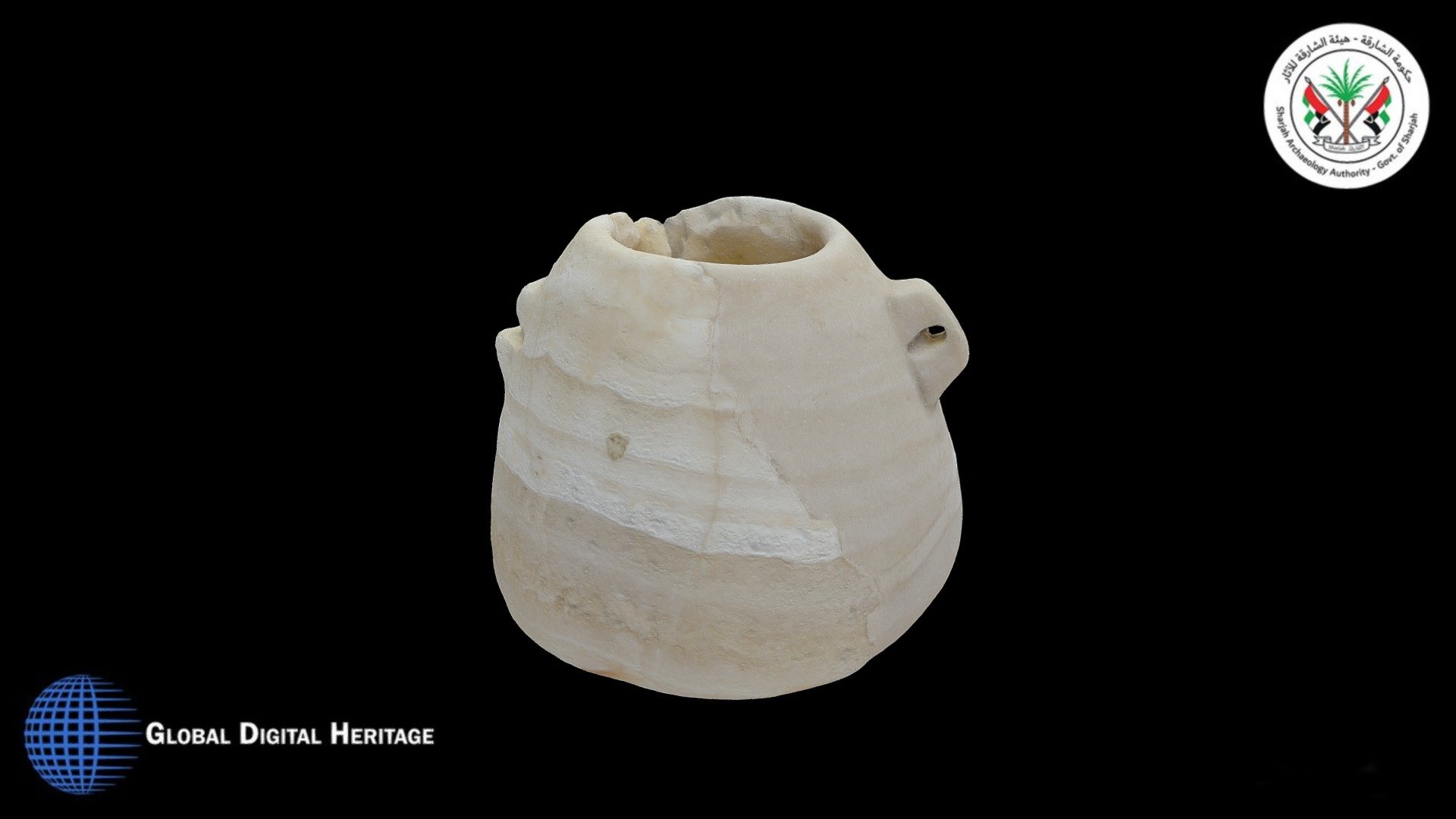 Stone vessel 3rd C BCE-1st C CE. Mleiha, Sharjah