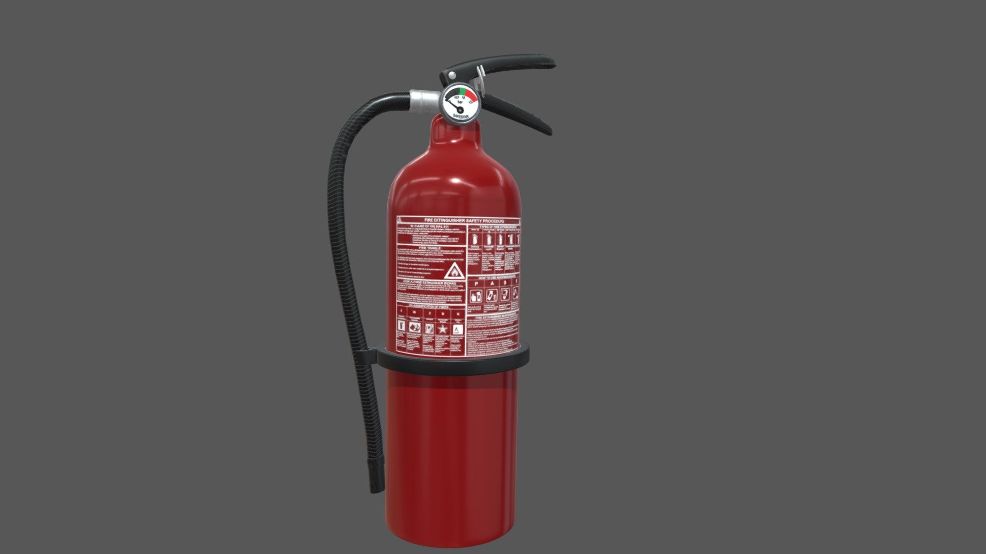 Fire Extinguisher - 3d Model By Odehx [8c20247] - Sketchfab