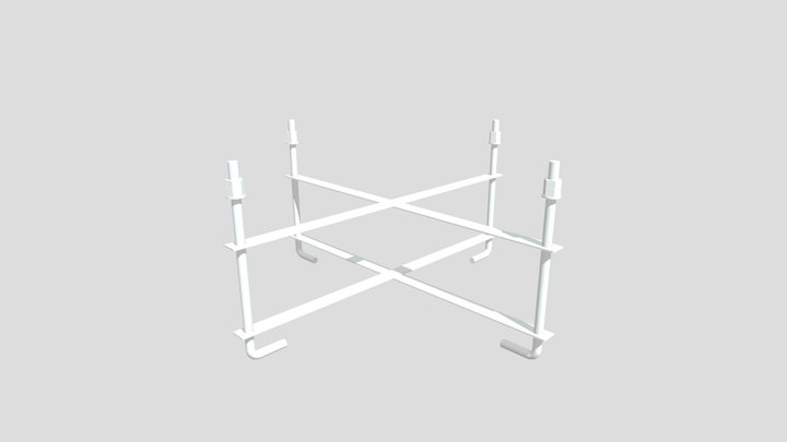 組アンカーボルト 3D Model
