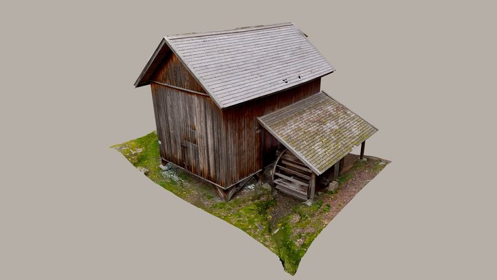 Fotogrammetria Seurasaaren ulkomuseo Vesisaha 3D Model