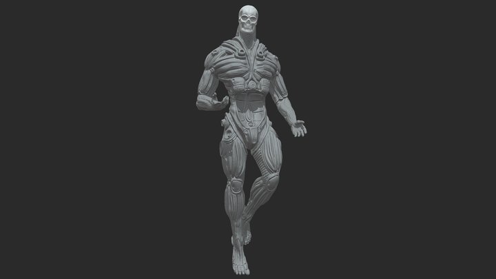 Cyborg sculpt 3D Model