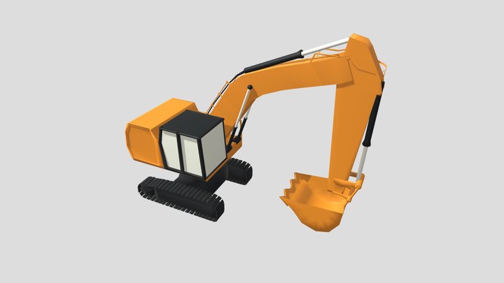 Excavator (lowpoly) 3D Model