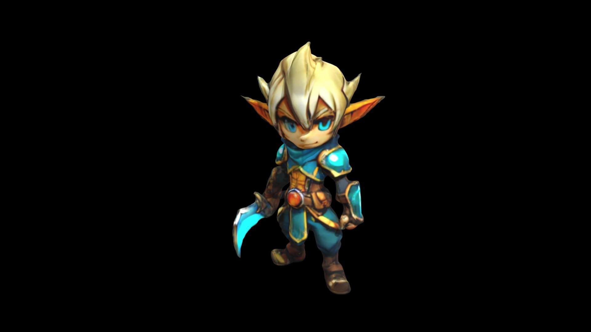 An illustration of a determined elf with blonde - Download Free 3D ...