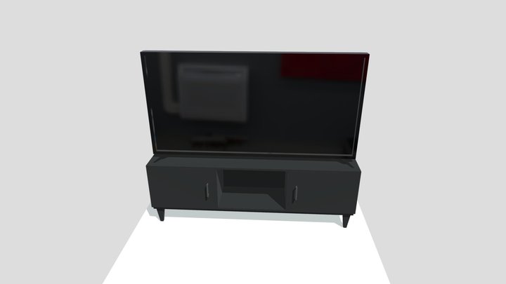 TV cabinet for blender 3D Model