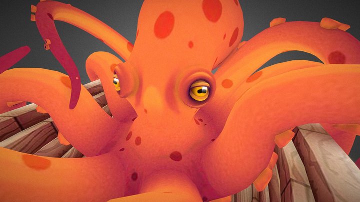 Octopus Forest War 3D Model