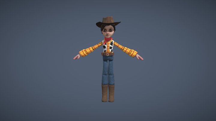 CowgirlCharacter 3D Model