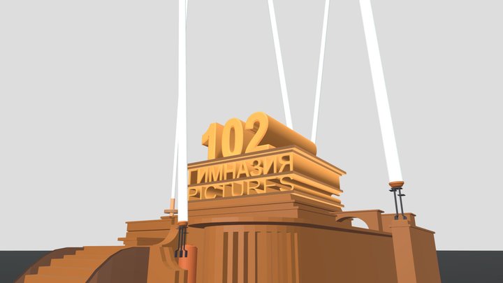 102 Gimnaziya Pictures Logo Remake (April 2024 U – Modèle 3D gratuit STL
