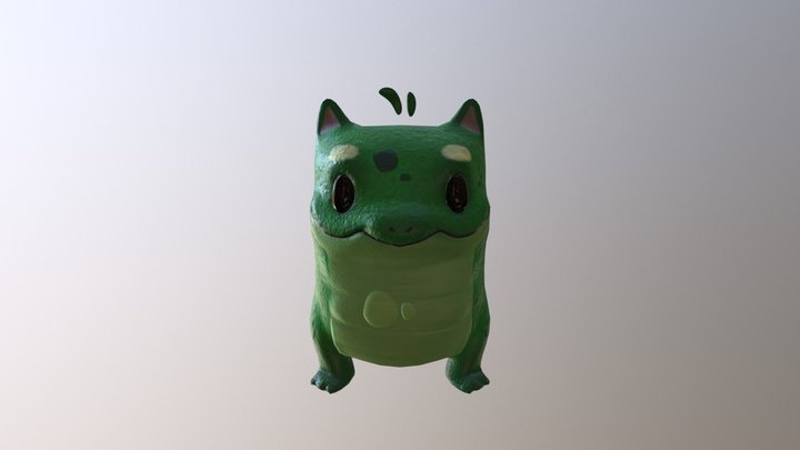 Stylized Bulbasaur 3D Model