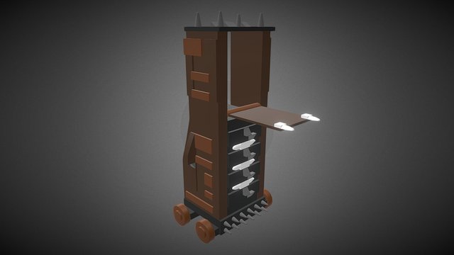LEGO Siege Tower 3D Model