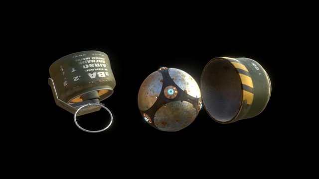Tag Granade 3D Model