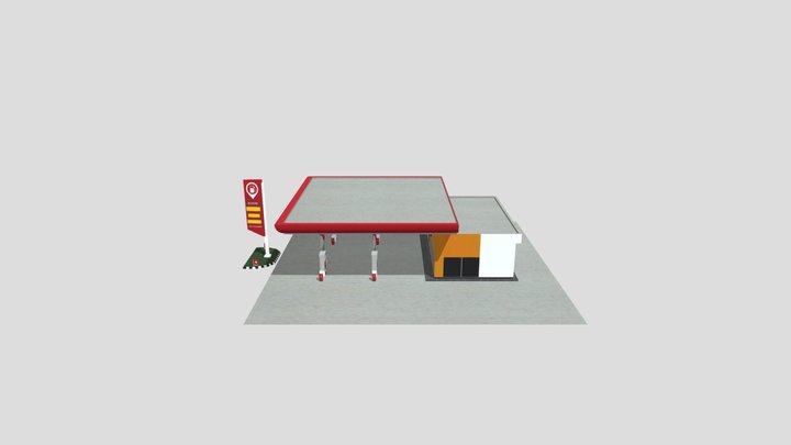Petrol Pump 3D Model