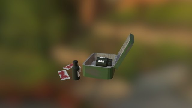 1940s Room - First Aid Kit Asset 3D Model