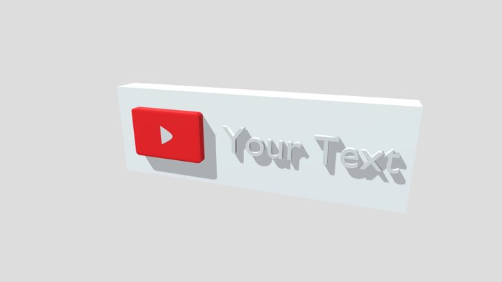 Youtube Subscribe 3D Model