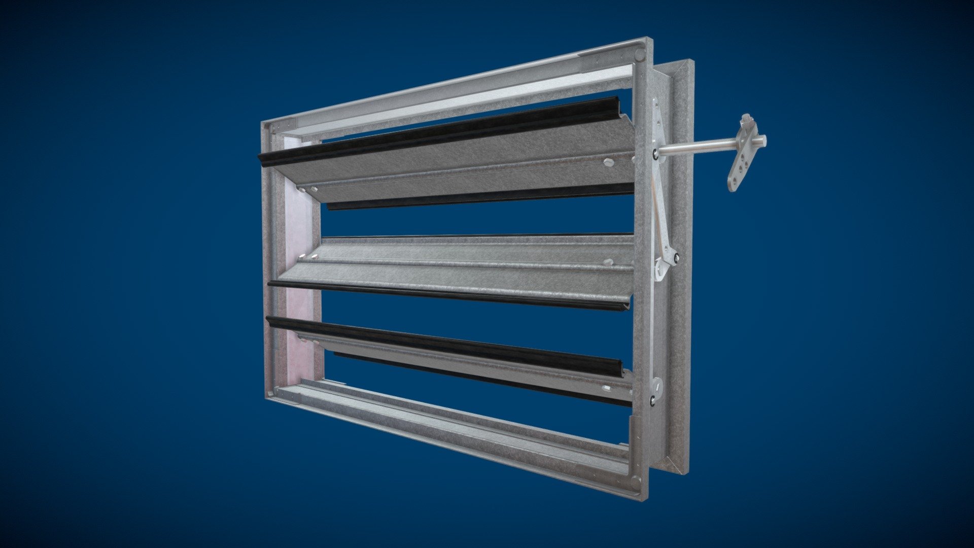 1020 Low Leakage Control Damper 3D model by Nailor [8c302b8] Sketchfab
