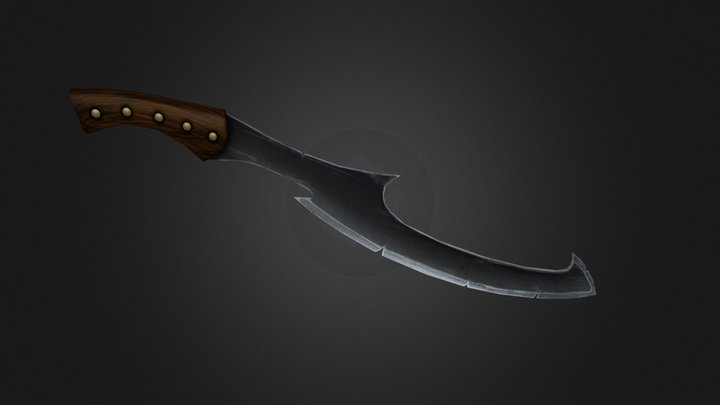 Scimitar - dota2 style 3D Model