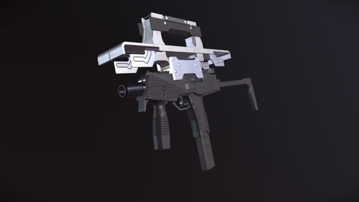 DAE | Ghost in the Shell Briefcase SMG 3D Model