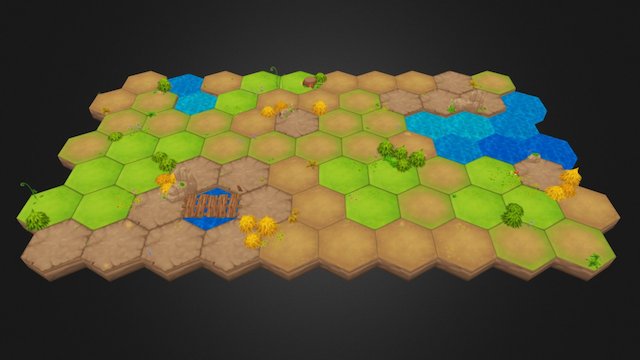 Hexagon Sample 02 3D Model