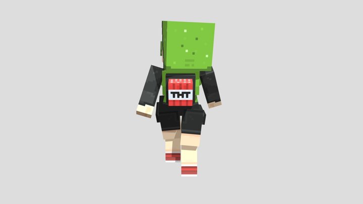 Creeper Girl 3D Model