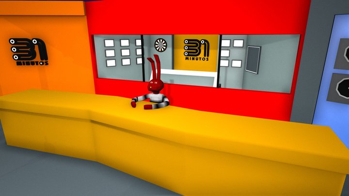 31 Minutos - Estudio (Gino Sciaraffia) 3D Model