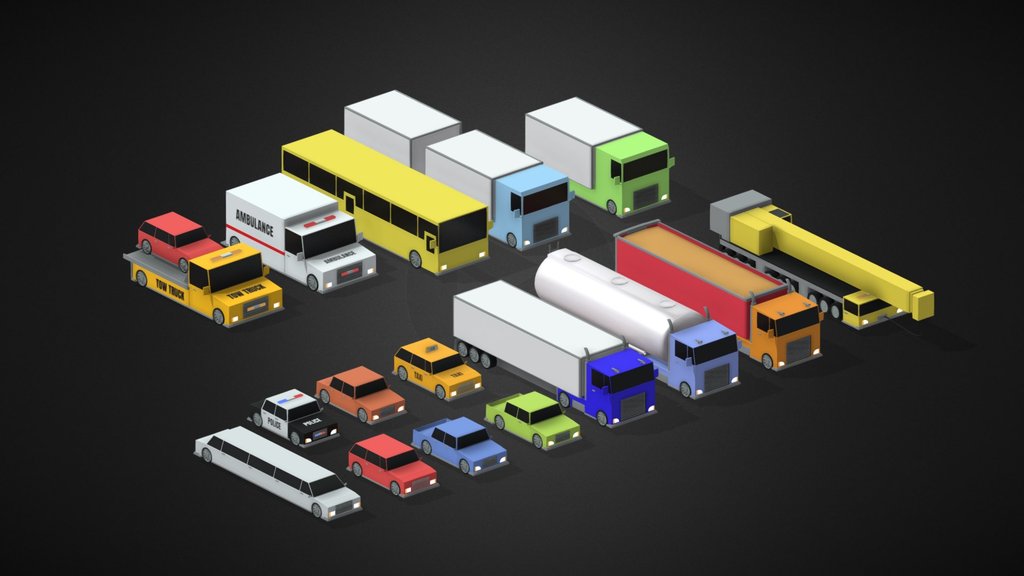 LOW POLY VEHICLES PACK