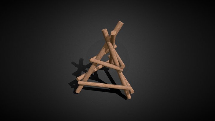 "Burros"-Handmade tool used in grape harvesting 3D Model