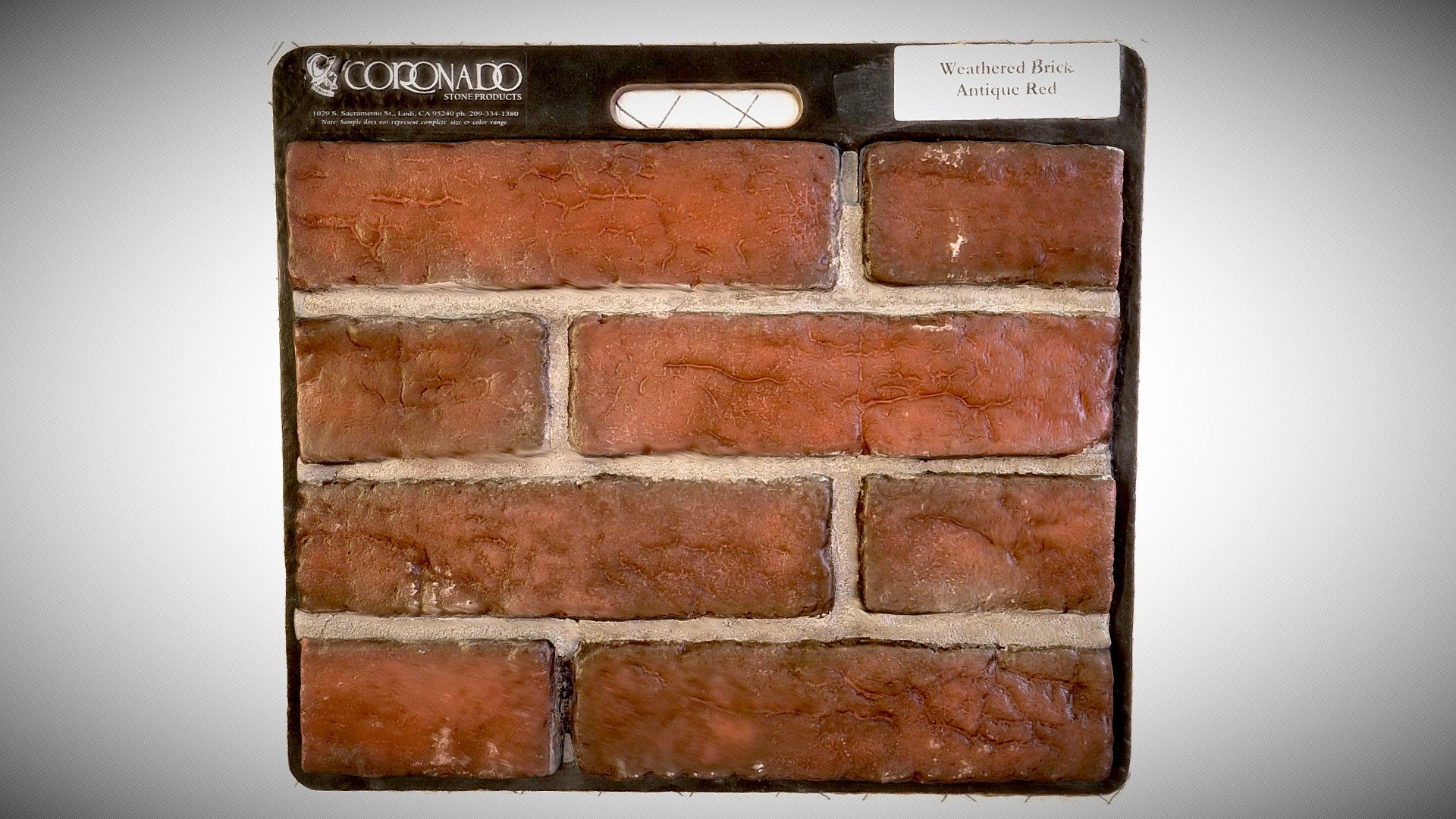 Red Antiqued Brick Sample