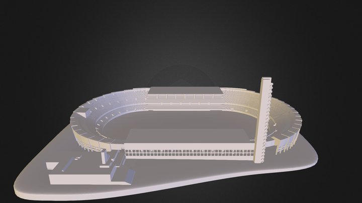 Olympiastadion Boolean 23.03.2014 (repaired) 3D Model